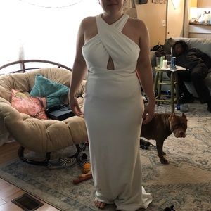 White prom dress